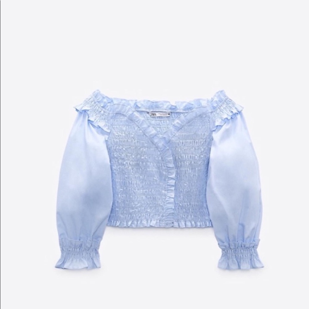 Blue Zara top